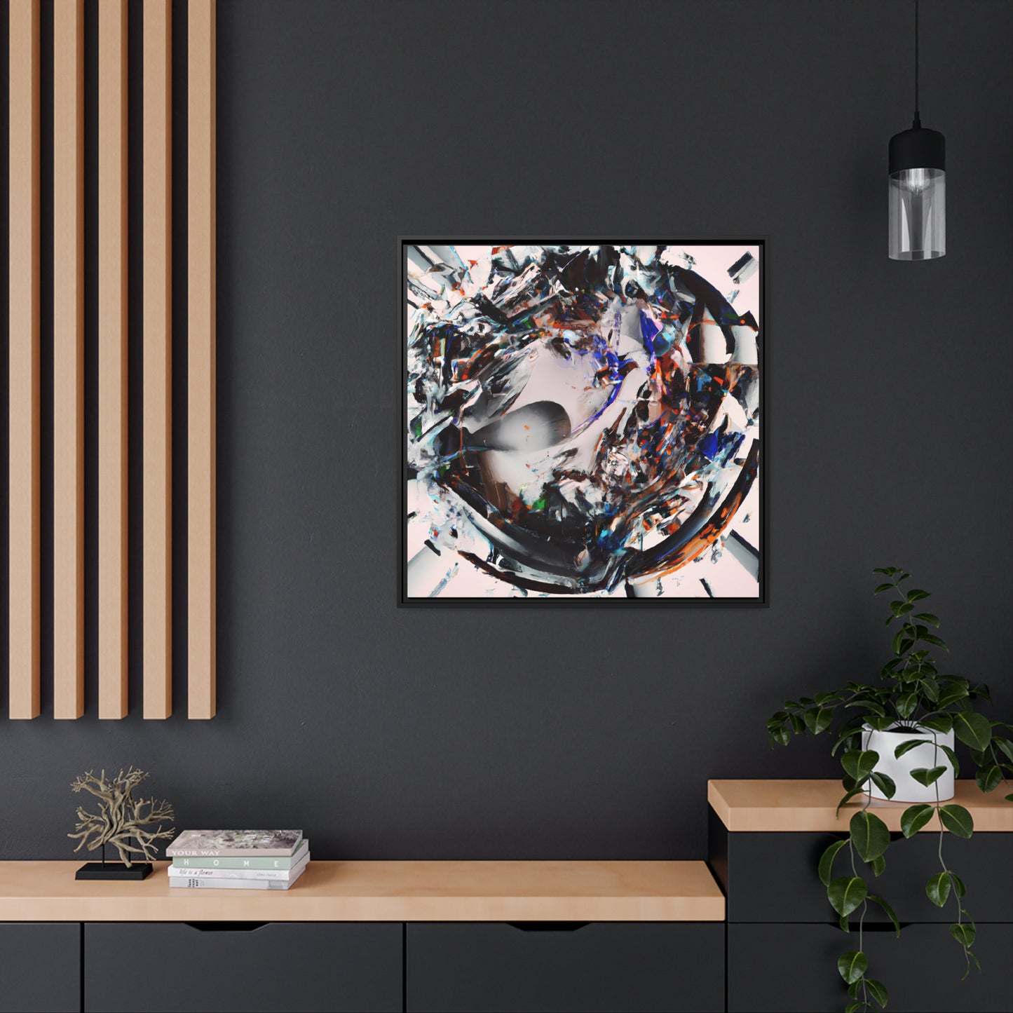 Temporal Flux 17 - on Framed Canvas