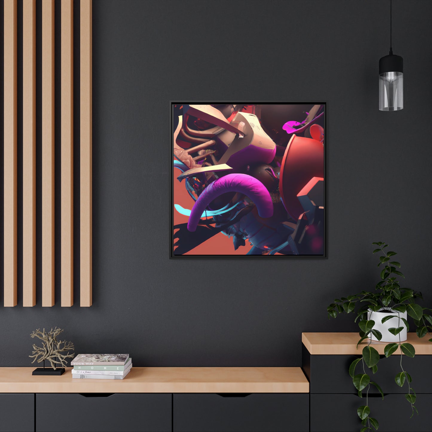 Temporal Flux 3 - on Framed Canvas