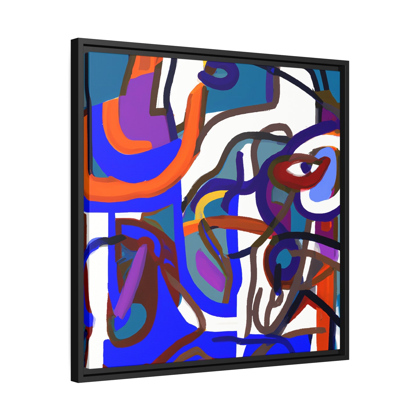 Fabstract 15 - on Framed Canvas