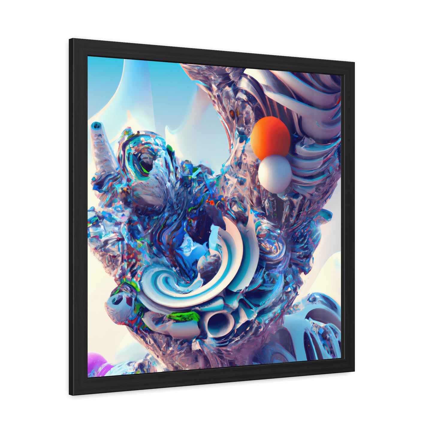 Temporal Flux 15 - on Framed Print