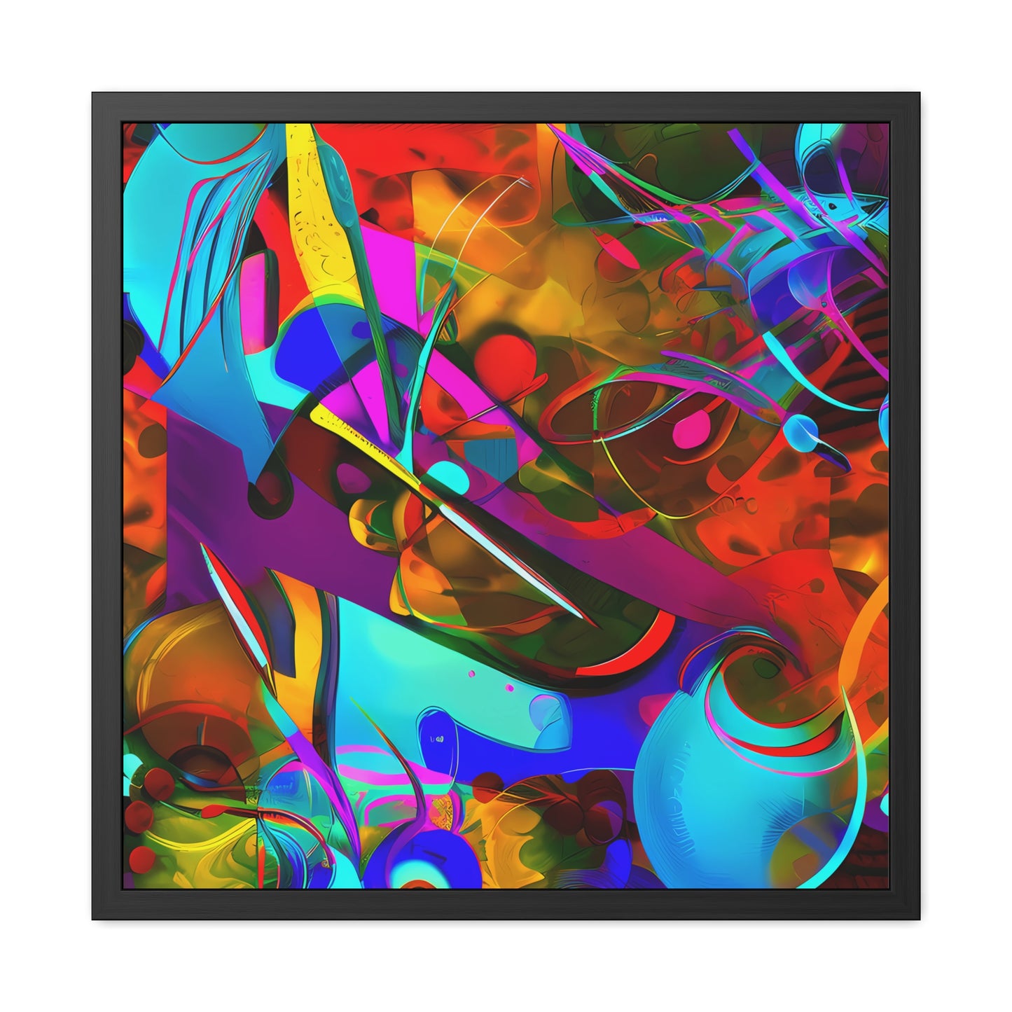 Fabstract 67 - on Framed Print