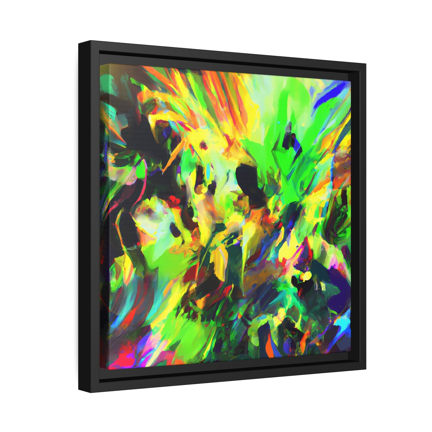 Fabstract 85 - on Framed Canvas