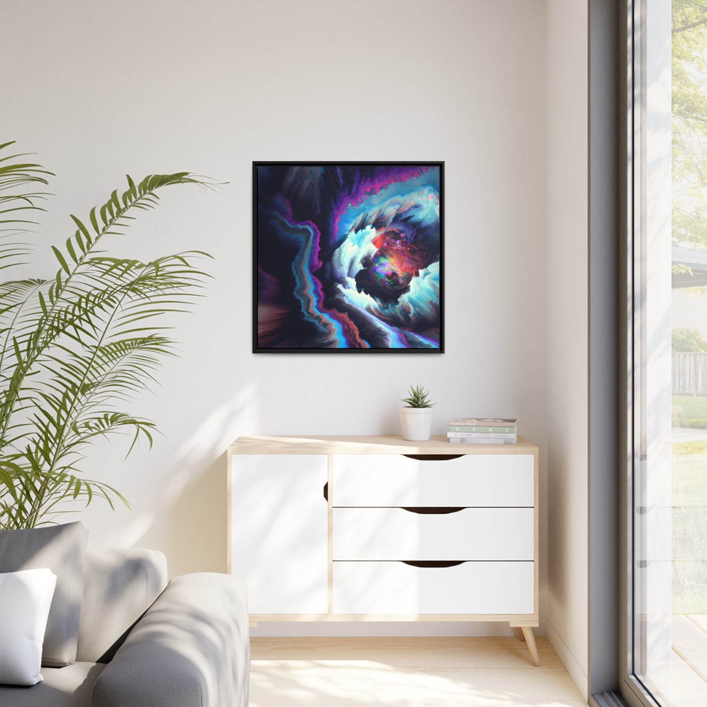 Quantum Euphoria 7 - on Framed Canvas