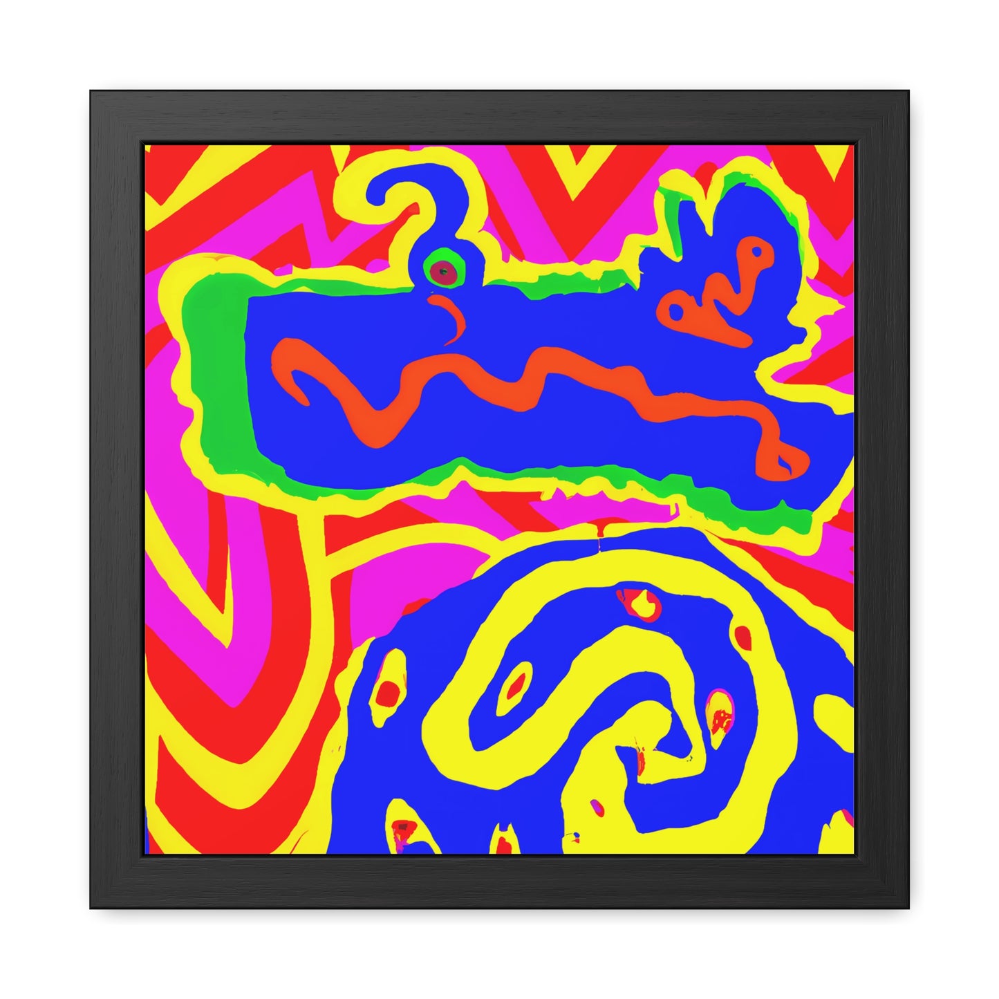 Fabstract 5 - on Framed Print