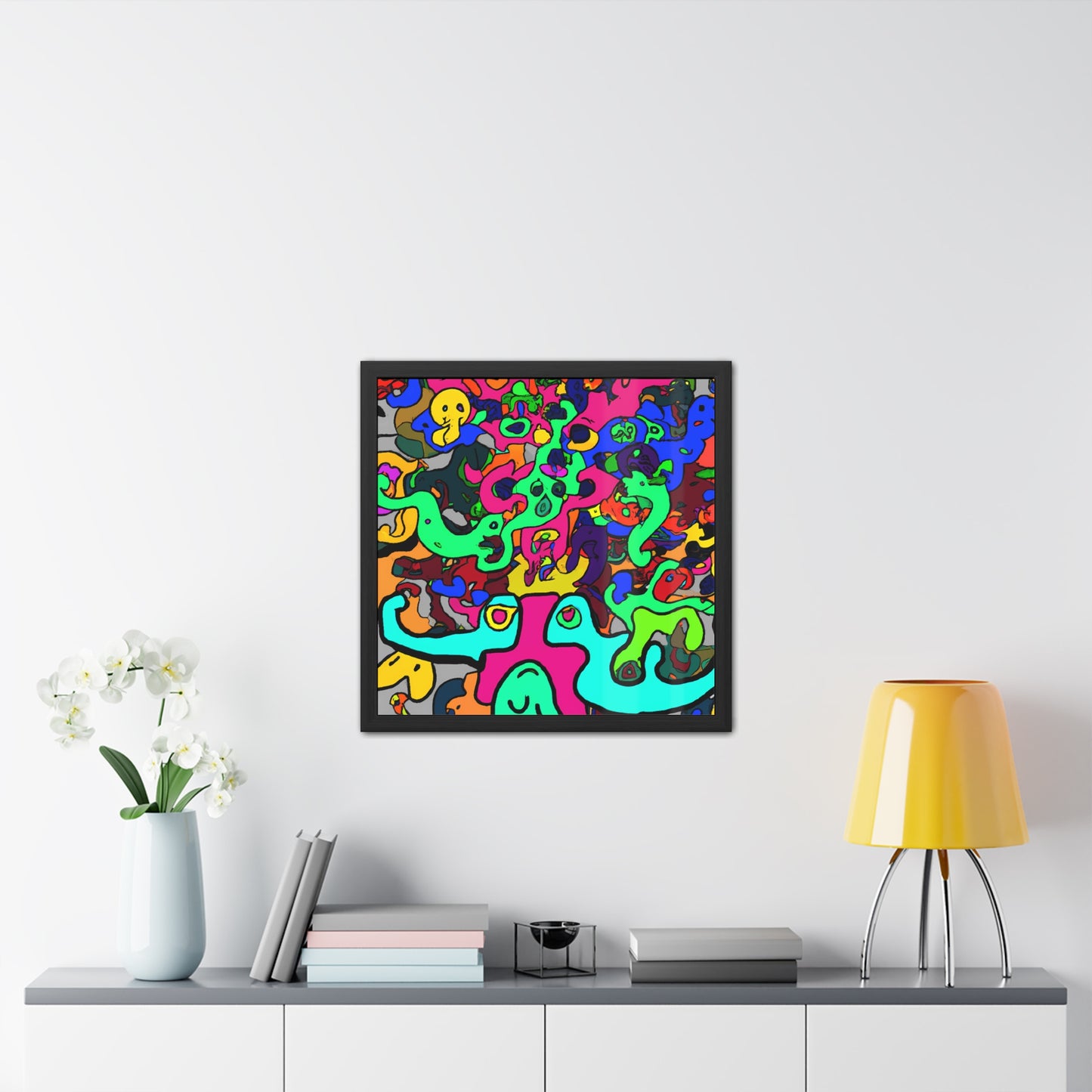 Fabstract 10 - on Framed Print