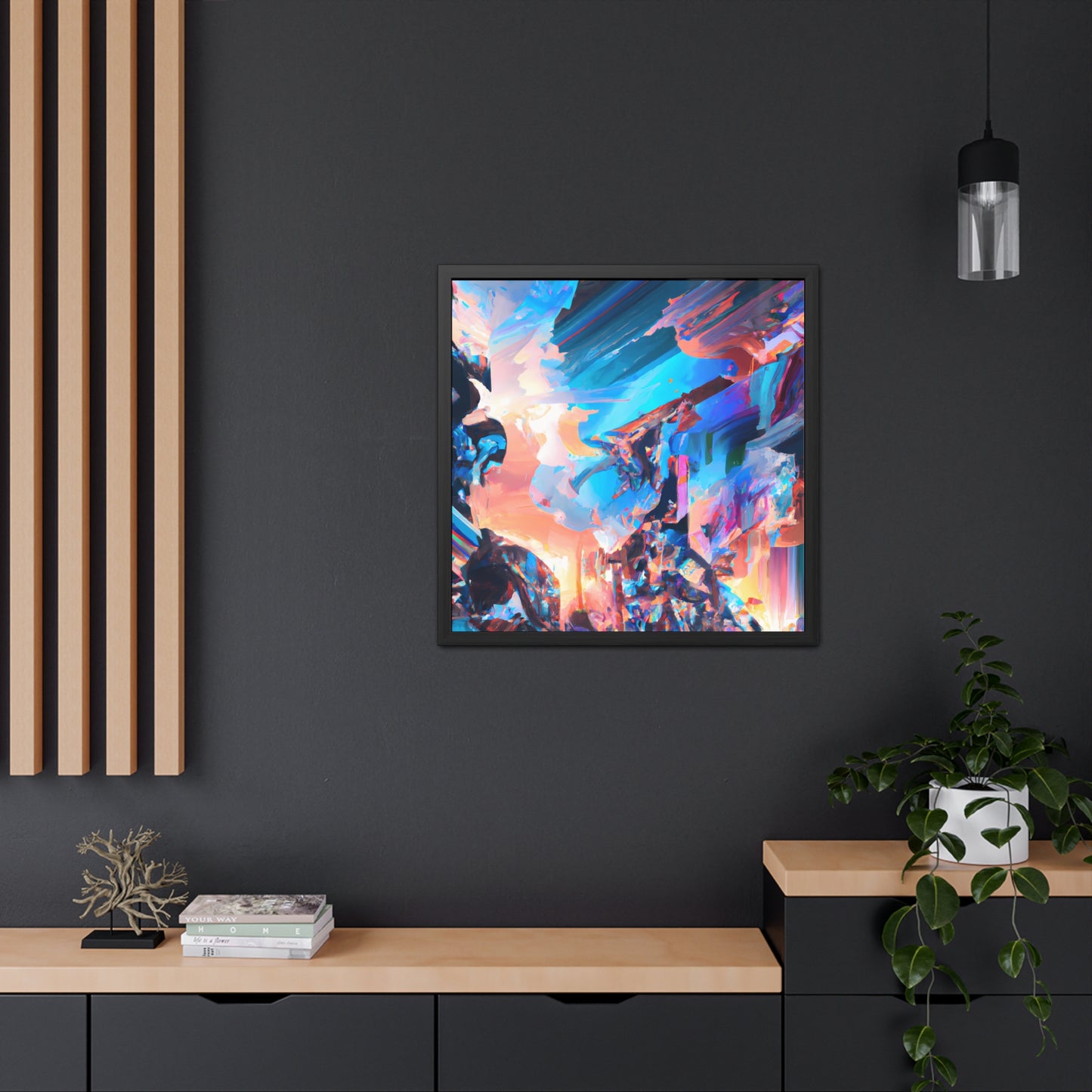 Temporal Flux 14 - on Framed Print